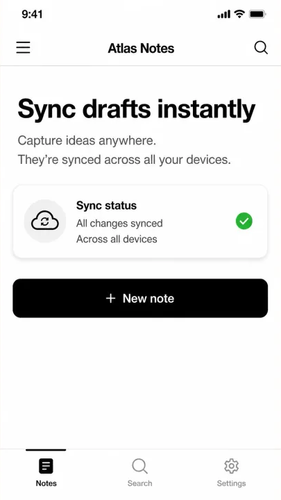 Image modifiée : Sync drafts instantly