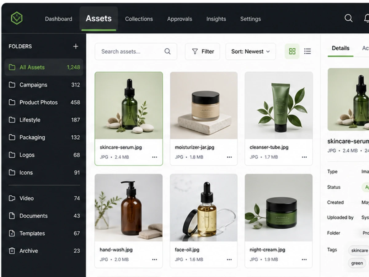 After example for Edit text in screenshot for an internal UI naming option: Assets